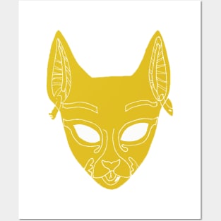 Bastet Mask - Diamond Eyes Posters and Art